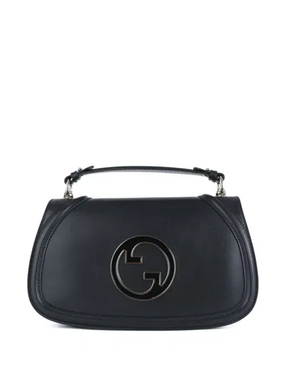 Gucci Blondie Leather Shoulder Bag In Black