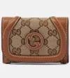 Gucci Blondie Gg Canvas Card Case In Brown