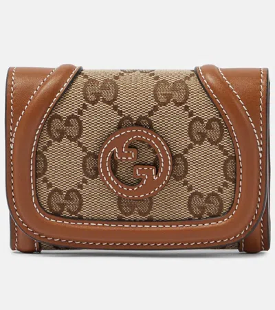 Gucci Blondie Gg Canvas Card Case In Multi