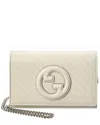 Gucci Blondie Leather Wallet On Chain