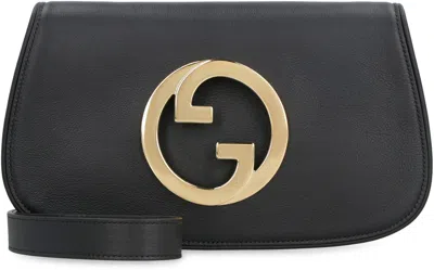 Gucci Blondie Logo-detailed Shoulder Bag In Black