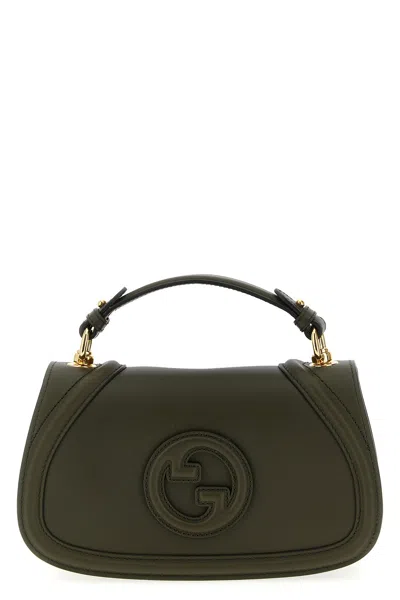 Gucci Small Blondie Leather Crossbody Bag In Green