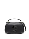 Gucci Blondie Medium Leather Handbag In Black
