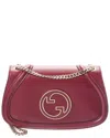 Gucci Blondie Medium Leather Shoulder Bag In Red