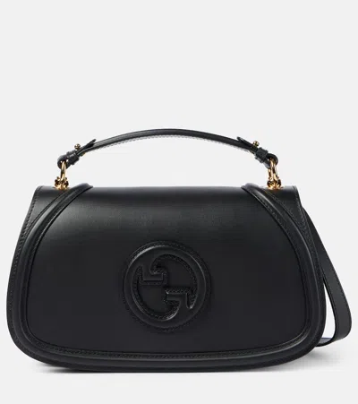 Gucci Blondie Medium Leather Tote Bag In Black