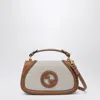 Gucci Medium Blondie Canvas And Leather Crossbody Bag In Brown