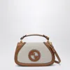Gucci Medium Blondie Canvas And Leather Crossbody Bag In Brown
