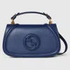 Gucci Blondie Medium Top Handle Bag In Blue