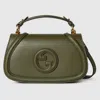 Gucci Blondie Medium Top Handle Bag In Green