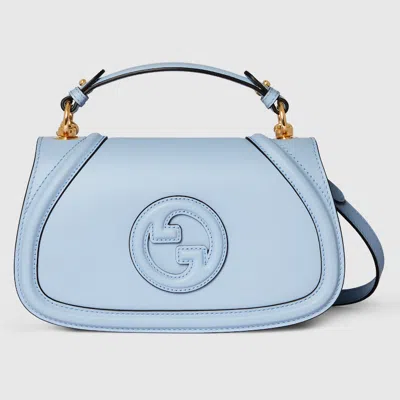 Gucci Blondie Medium Top Handle Bag In Blue