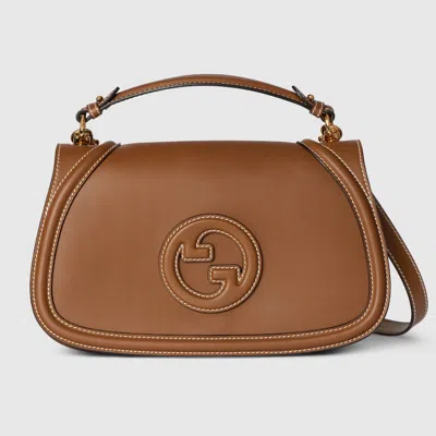 Gucci Blondie Medium Top Handle Bag In Brown