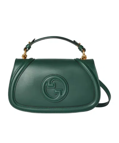 Gucci Blondie Medium Top Handle Bag In Green