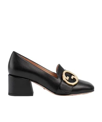 GUCCI GUCCI BLONDE MID-HEEL PUMPS