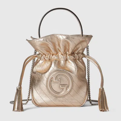 Gucci Blondie Mini Bucket Bag In Gold