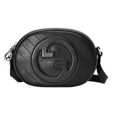 Gucci Blondie Mini Crossbody Handbag In Black