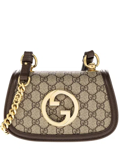 Gucci Blondie Mini Gg Supreme Canvas & Leather Shoulder Bag In Multicolor