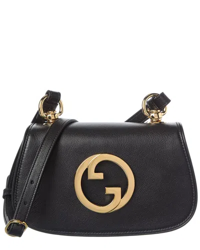 Gucci Blondie Mini Leather Shoulder Bag In Black