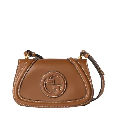 Gucci Blondie Mini Shoulder Backpack In Brown