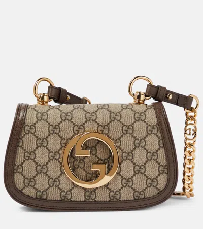 Gucci Blondie Mini Shoulder Bag In B.ebony/new Acero