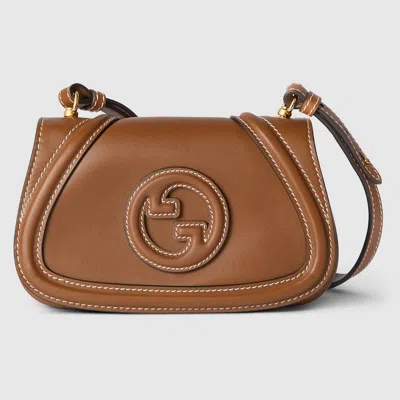 Gucci Blondie Mini Shoulder Bag In Brown