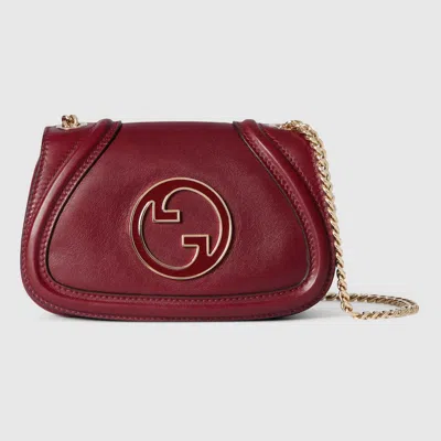 Gucci Blondie Mini Shoulder Bag In Red