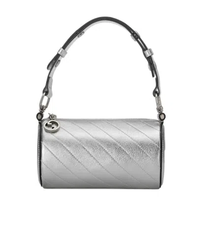 Gucci Blondie Mini Shoulder Bag In Silver