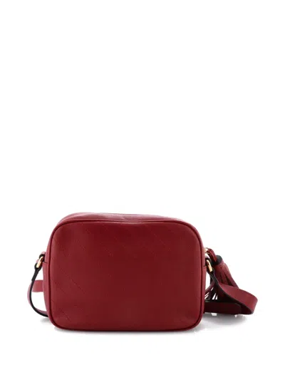 Pre-owned Gucci Blondie Nm Camera Shoulder Bag Diagonal Quilted Leather Small Crossbody Bag In Red