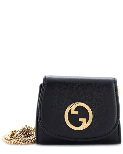 Gucci Blondie Nm Wallet On Chain Leather Medium (authentic Pre-loved)