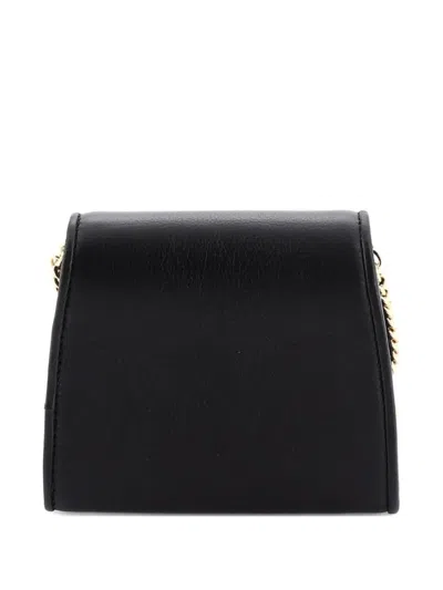 Pre-owned Gucci Blondie Nm Wallet On Chain Leather Medium Crossbody Bag In Black