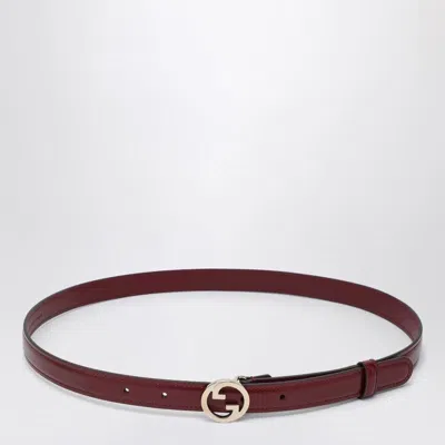 Gucci Blondie Rosso Ancora Leather Belt