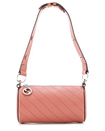Gucci Blondie Shoulder Bag Diagonal Quilted Leather Mini (authentic Pre-loved) In Pink