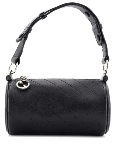 Gucci Blondie Shoulder Bag Diagonal Quilted Leather Mini (authentic Pre-loved) In Black
