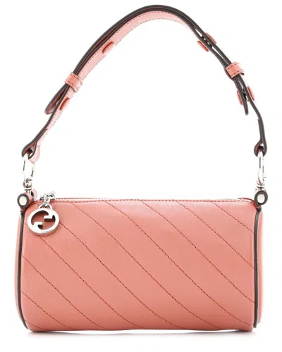 Gucci Blondie Shoulder Bag Diagonal Quilted Leather Mini (authentic Pre-loved) In Orange