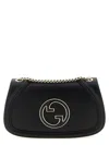 Gucci Blondie Medium Leather Shoulder Bag In Black