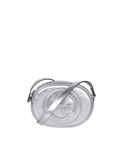 Gucci Mini Blondie Shoulder Bag In Silver