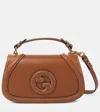 Gucci Blondie Large Leather Top Handle Shoulder Bag In Sundial