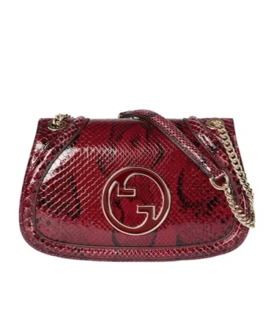 Gucci Blondie Small Shoulder Backpack In Red