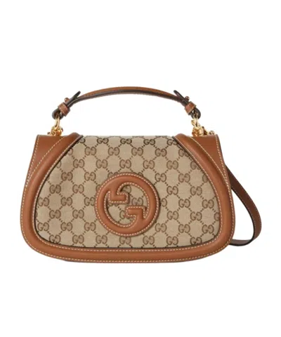 Gucci Blondie Medium Top Handle Bag In Brown