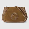 Gucci Brown Handbag With Double G Plaque On The Front And Adjustable And Removable Chain-link Should In Brown