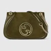 Gucci Blondie Small Shoulder Bag In Green