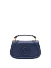 Gucci Womens Plastic Blu Blondie Medium Leather Top Handle Bag In Blue