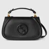Gucci Blondie Small Top Handle Bag In Black