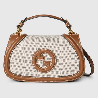 Gucci Blondie Small Top Handle Bag In Brown