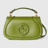 Gucci Blondie Small Top Handle Bag In Green