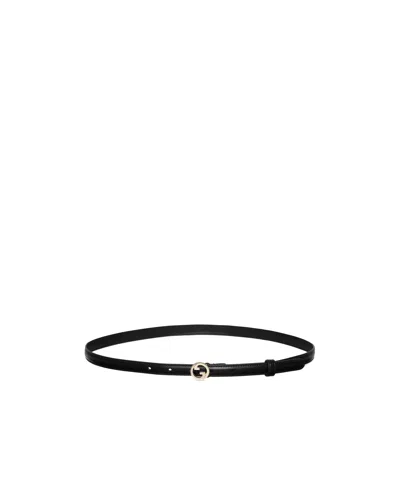 Gucci Blondie Thin Belt In Black