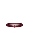 Gucci Blondie Wide Belt In Burgundy