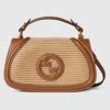 Gucci Blondie Woven Medium Top Handle Bag