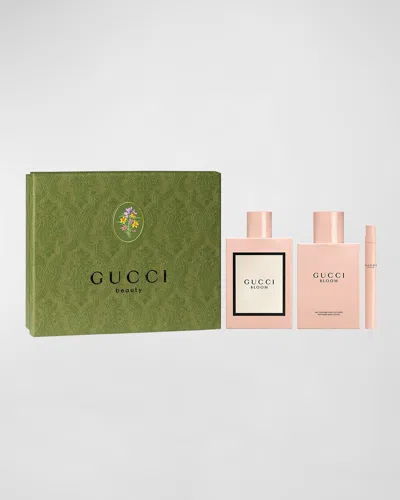 Gucci Bloom 3-piece Eau De Parfum Gift Set In White