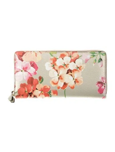 Pre-owned Gucci Blooms Print Continental Wallet W/ Tags