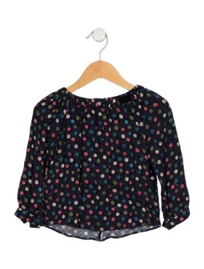 Pre-owned Gucci Babies' Blue And Multicolor Patterned Long Sleeve Shirt With Zip Closure